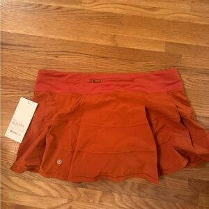 Lululemon Orange Skirt